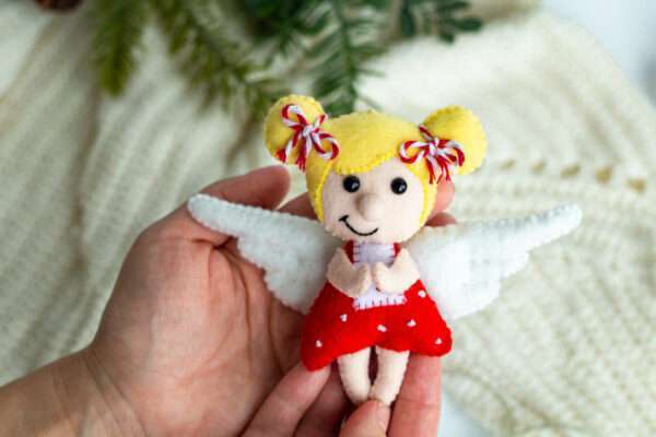 Новорічна іграшка " Ангел WoollyFox "